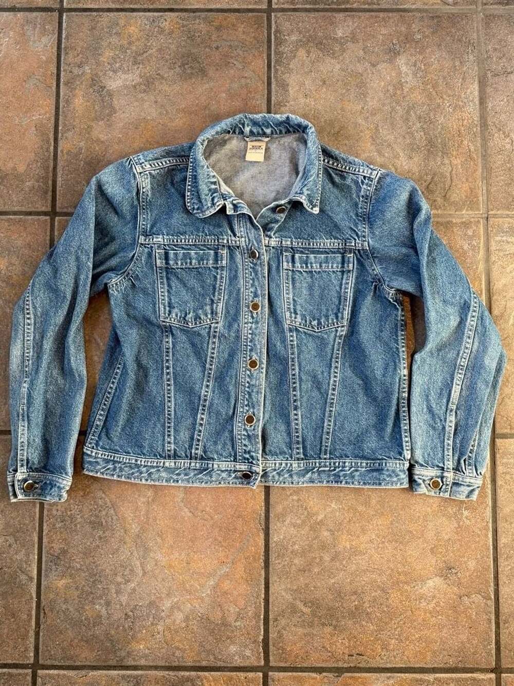 Vintage High Sierra Women's Medium Blue Denim Trucker Jacket